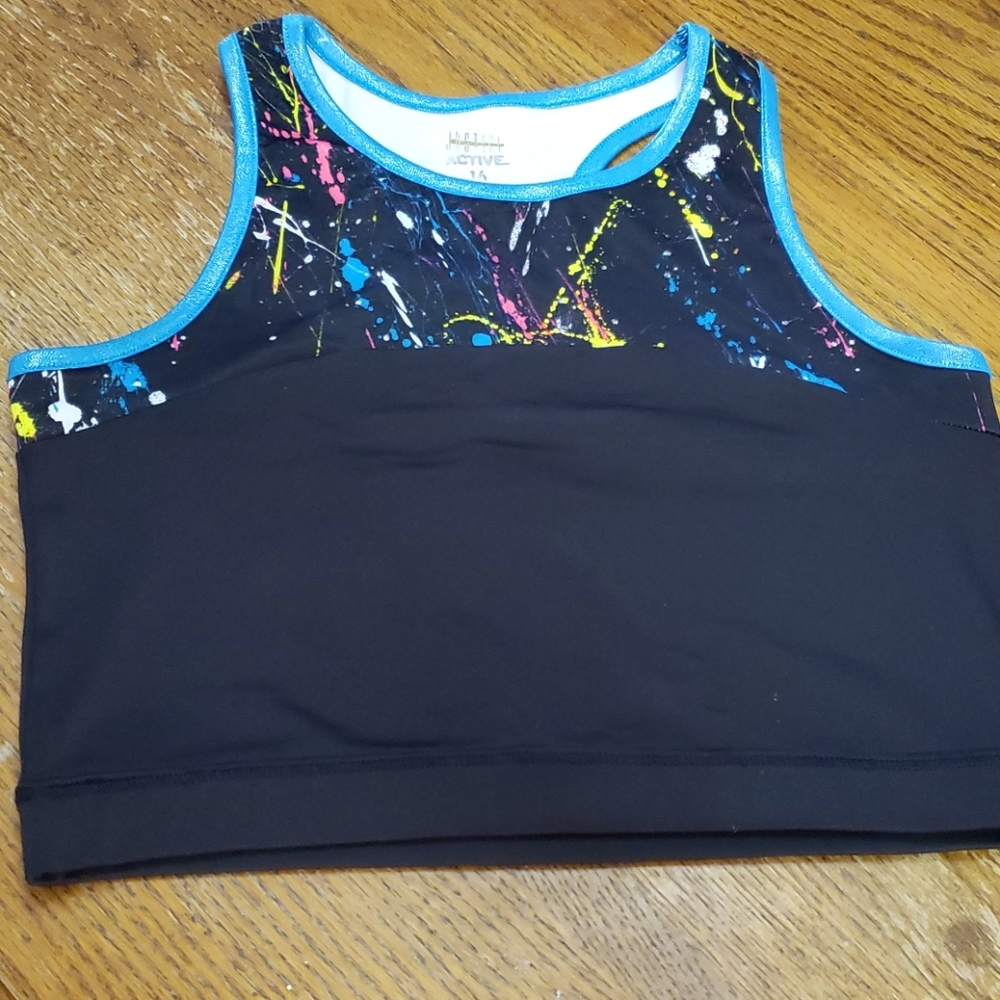 NWOT! Justice size 16, sports bra/ dance top